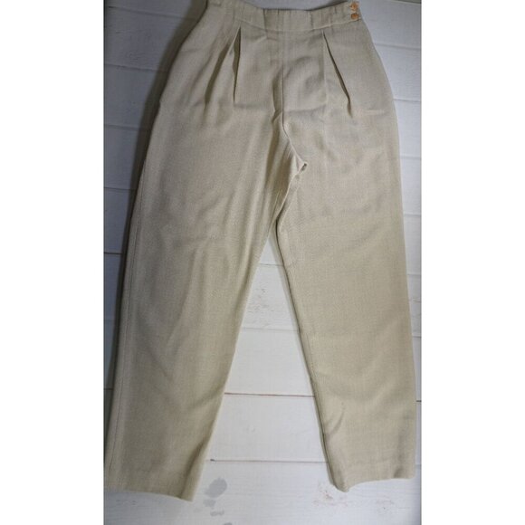 Dana Buchman Petite Beige High-Waisted Dress Pants - Size 6P - Picture 4 of 8